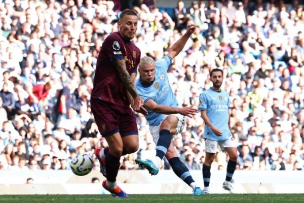 Haaland ghi bàn thứ ba của riêng anh trong trận Man City thắng Ipswich 4-1 ở vòng 2 Ngoại hạng Anh trên sân Etihad ngày 24/8