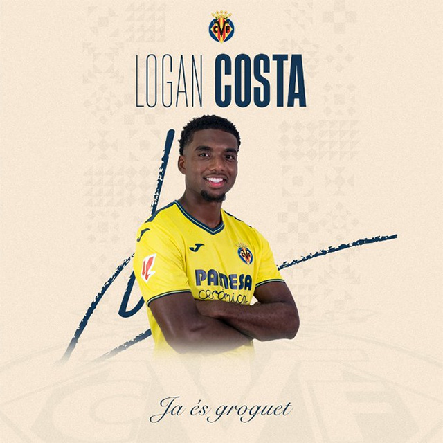 Logan Costa là tân binh thứ 8 gia nhập Villarreal trong Hè này